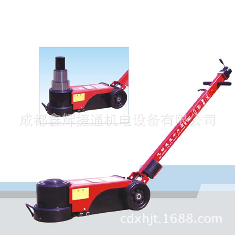 100/50T气动卧式液压千斤顶轻型款可折叠100吨气动液压千斤顶