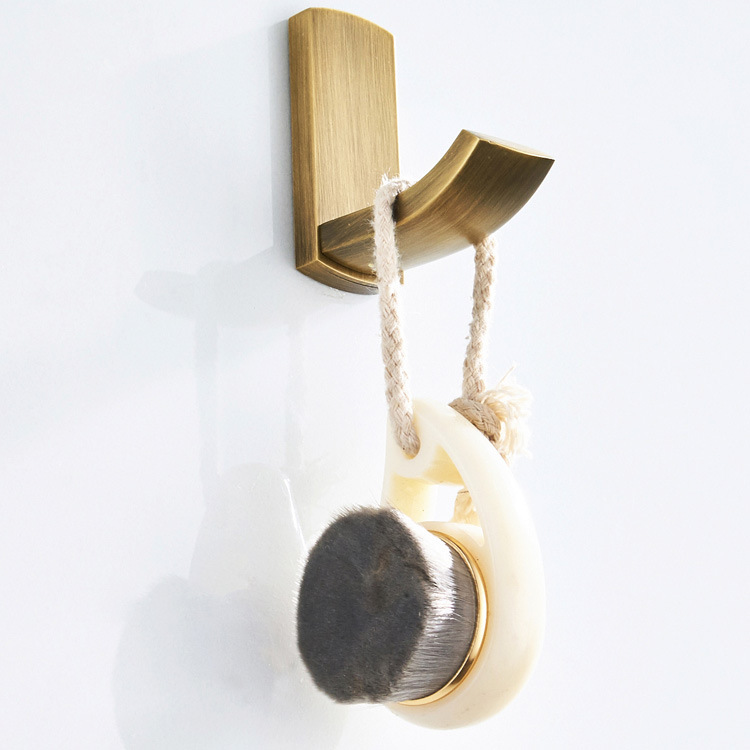 Colgante de baño al por mayor hardware gancho material de cobre antiguo bronce antiguo cocina y baño abrigo gancho ropa GANCHO 2 unidades