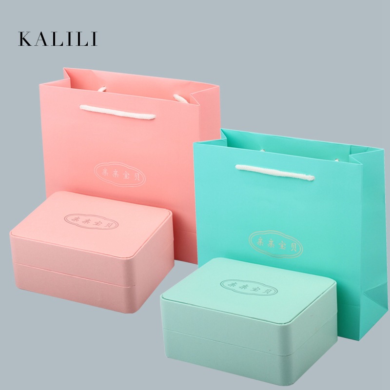 宝宝首饰盒 吊坠盒银饰包装收纳盒 宝宝双手镯 套装盒子