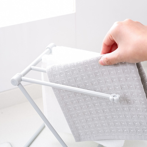 J207 folding rag storage rack kitchen countertop dishcloth hanging rack storage rack rag rack cup drain rack