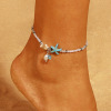 Accessory, fashionable trend ankle bracelet, suitable for import, European style