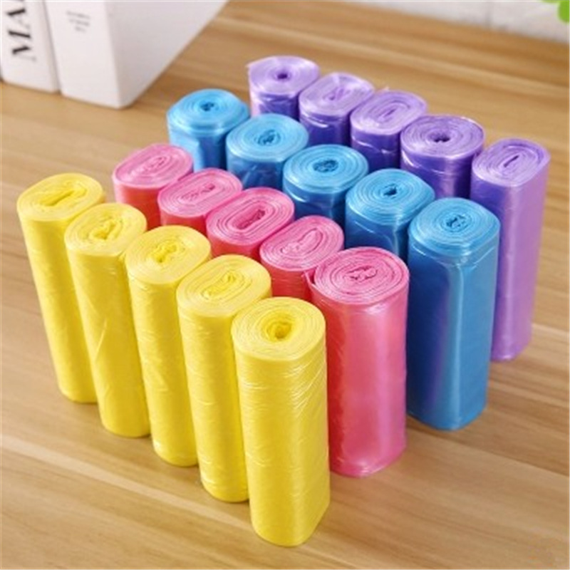A household point-breaking thickened garbage bag disposable wholesale color kitchen bathroom black plastic bag 45*50