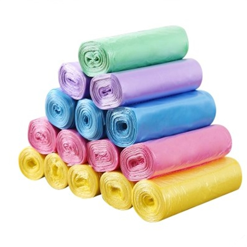 A household point-breaking thickened garbage bag disposable wholesale color kitchen bathroom black plastic bag 45*50