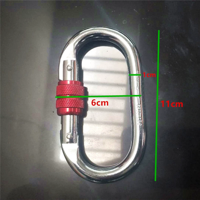 25kn chrome -chrome O -type safety hook outdoor climbing main lock climbing yoga suspension climbing connection ring
