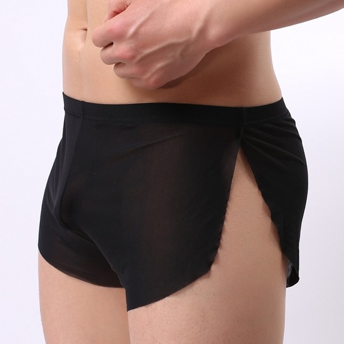 Men's underwear, classic boxer briefs, creative mesh Arrow boxer briefs, breathable and fun low-waisted men's new summer shorts