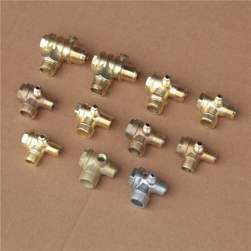 Air compressor air pump piston direct-line accessories pure copper one-way valve check valve check valve three-way core 10*16*20