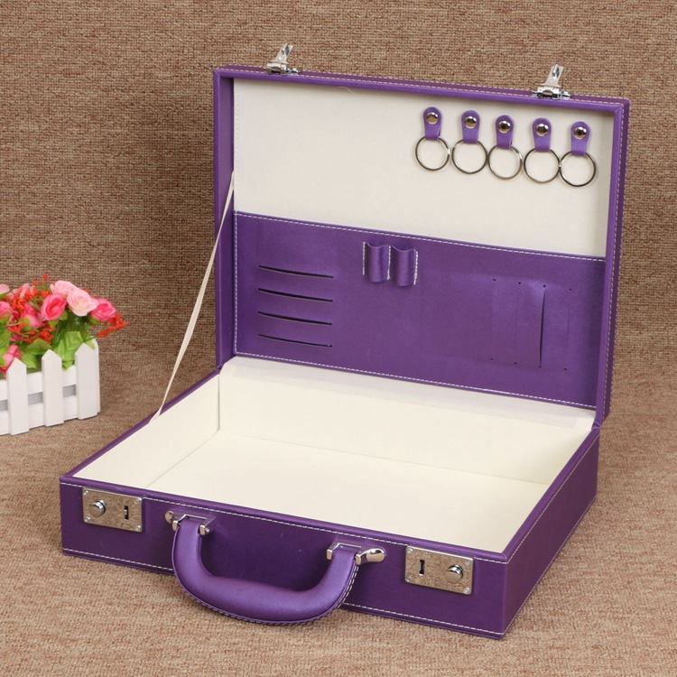 供应批发 美观耐用复古手提小皮箱 交房钥匙专用pu皮箱 质量保证