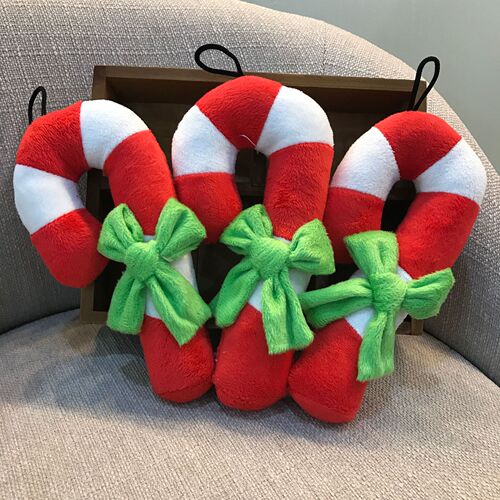 Pet dog vocal toy Christmas candy cane Teddy Pomeranian puppy teething resistant dog toy pet toy