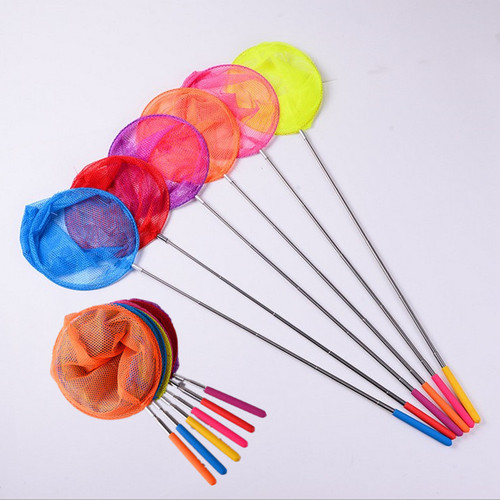 Stainless steel retractable fishing net to catch insects, fishing net, outdoor parent-child water play, children's toys source manufacturer wholesale