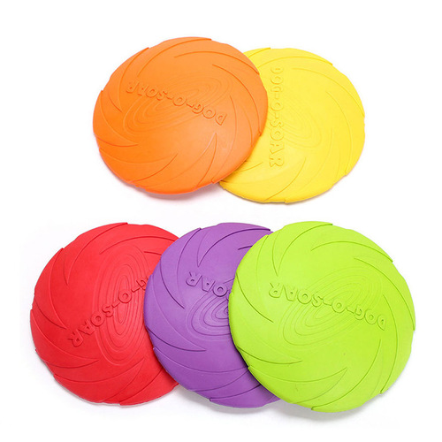 Pet Supplies Dog Toy Rubber Frisbee Bite Resistant Non-Toxic Dog Training Frisbee Factory Direct Sales Dropshipping