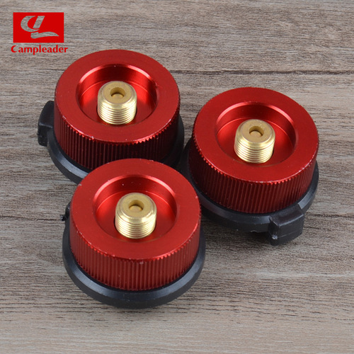 Outdoor stove long gas tank adapter round adapter stove adapter row red adapter self-closing type