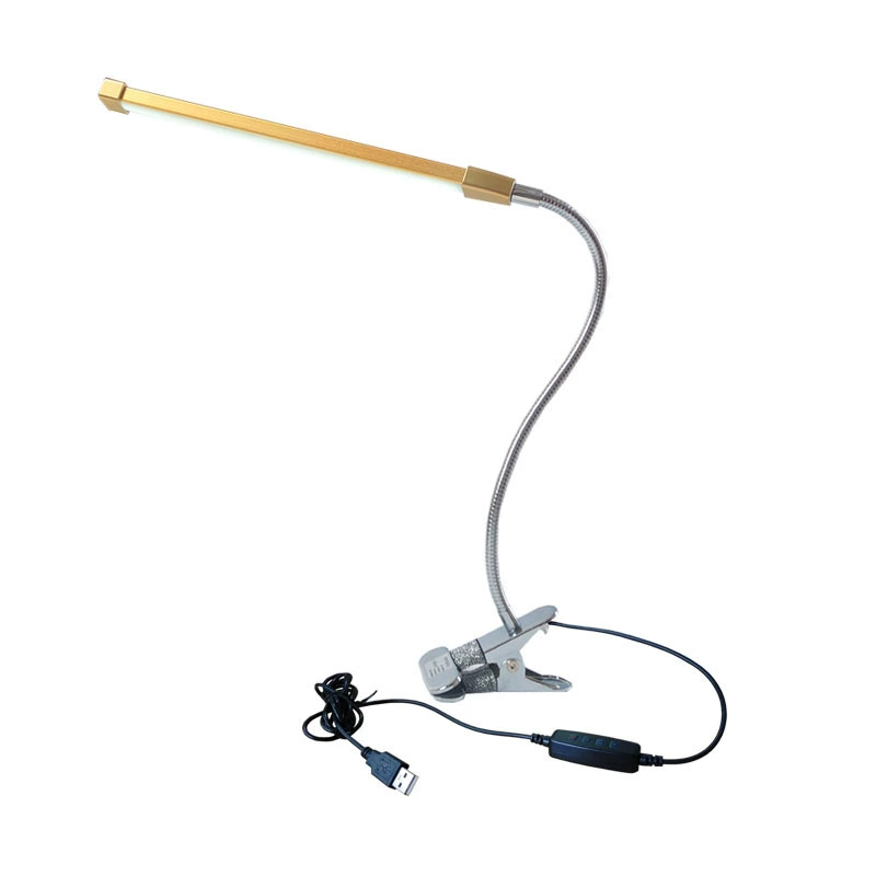 LED Table Lamp (LAIAO) for Bed — Eye-Protection Night Light, Clip & Flexible Gooseneck, 40×26 cm