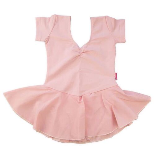 Children's Ballet Dance Suit for Three Sand, Summer Pure Cotton Short Sleeve Practice Bodysuit with Chiffon Skirt for Chinese Dance Examination Dance Wear