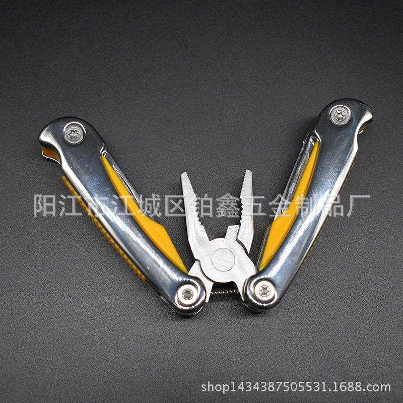 多功能钳子 不锈钢刀钳 组合钳野外求生工具钳  户外折叠钳