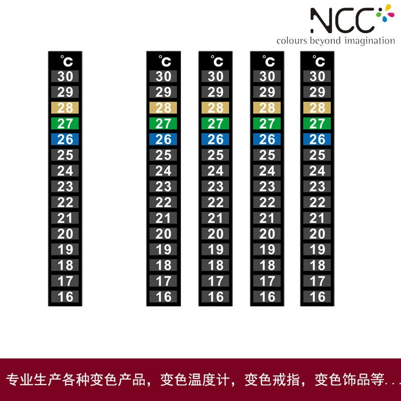 Заводская поставка всех видов меняющих цвет наклейки на термометр ЖК-термометр наклейки для измерения температуры в помещении полоса для измерения температуры лба