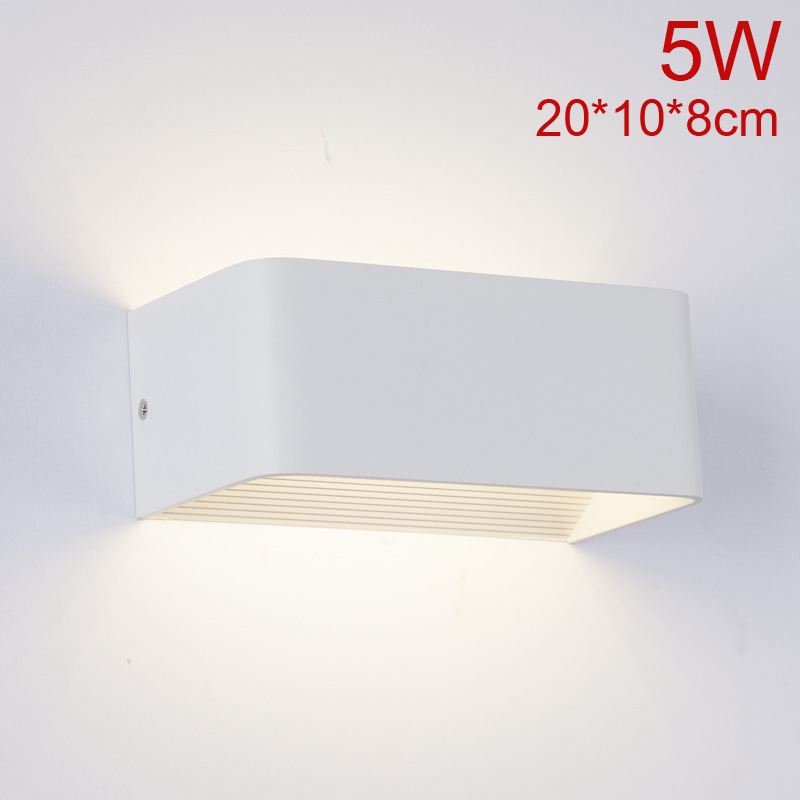 5W/10W/15W LED lámpara de pared interior moderna lámpara de noche dormitorio Hotel habitación decoración iluminación lámpara de pared