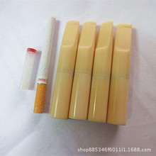 工艺品手工仿牙白中接换滤芯烟嘴适9mm滤芯