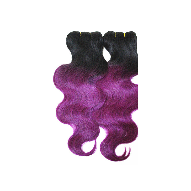 批发七彩发T紫中国发欧美女假发body humanhair巴西真人发发帘