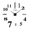 Cross -border hot sale creative large hanging clock 47 -inch DIY acrylic watch 3D home decoration wall sticker clock