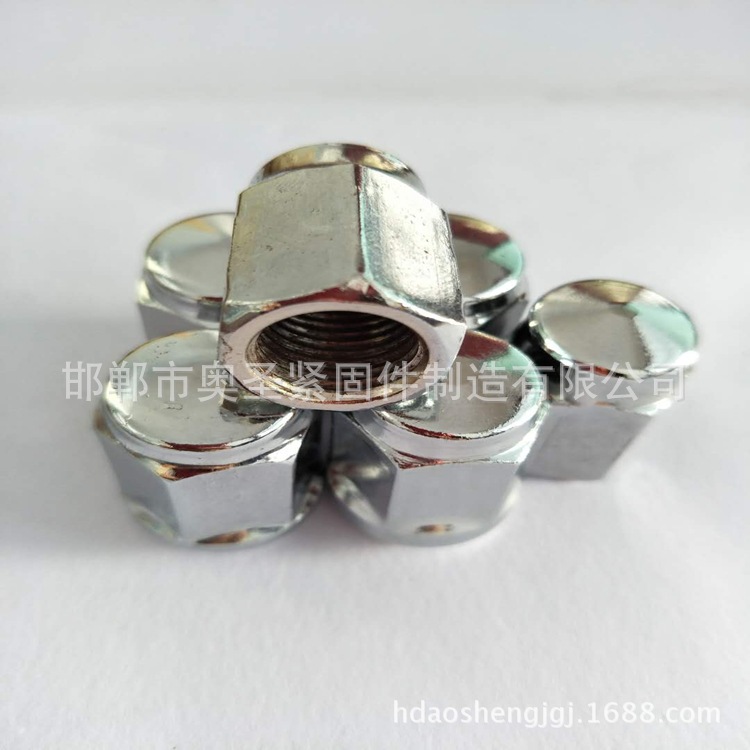 轮毂螺母 亮帽 锅帽 轮胎母 刹车锅螺母 防水螺母 三轮车配套螺母