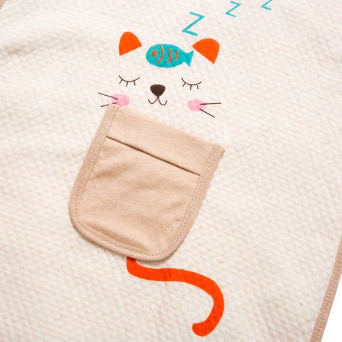 Pu Pumi Four Seasons Color Cotton Jacquard Warm Sleeping Pocket Sleeping Bag Newborn Baby Anti-Kick Vest Air Conditioning Bag Sleeveless