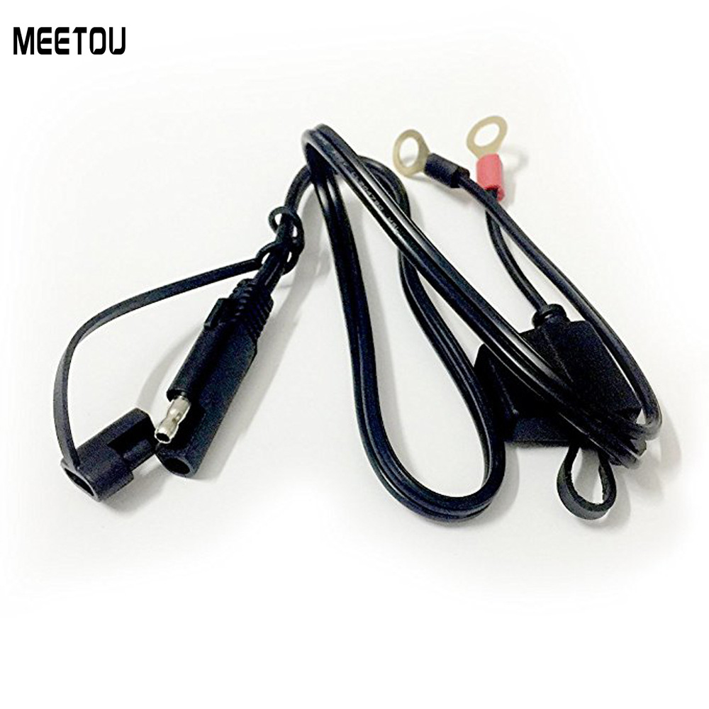 Línea de conexión de motocicleta batería línea de carga del coche línea de conexión de la batería solar terminal redondo línea SAE