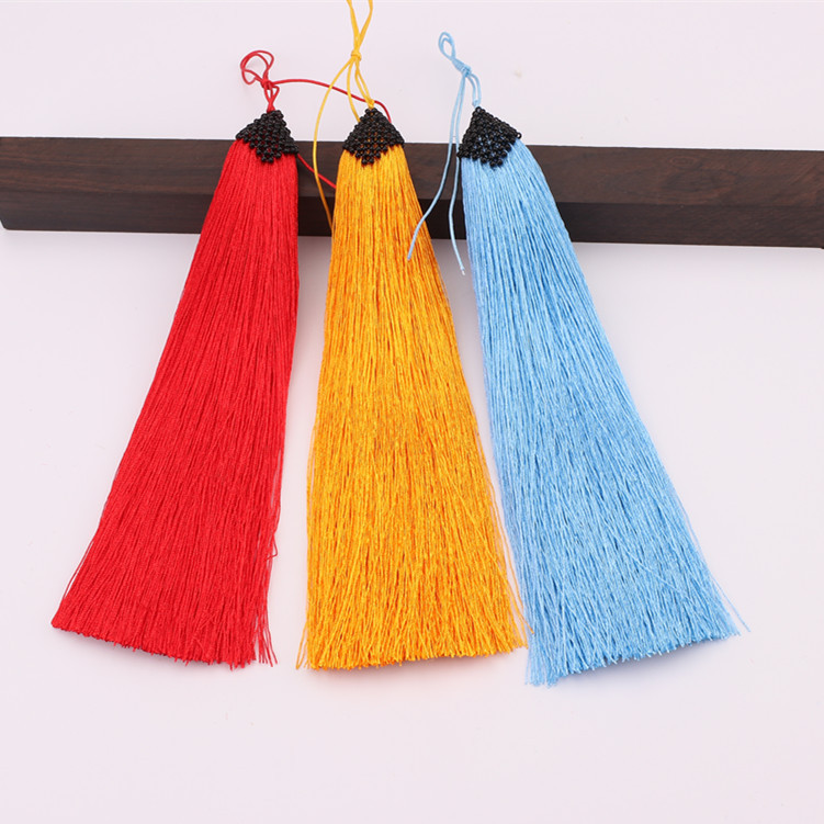 woven pendant with tassels handmade