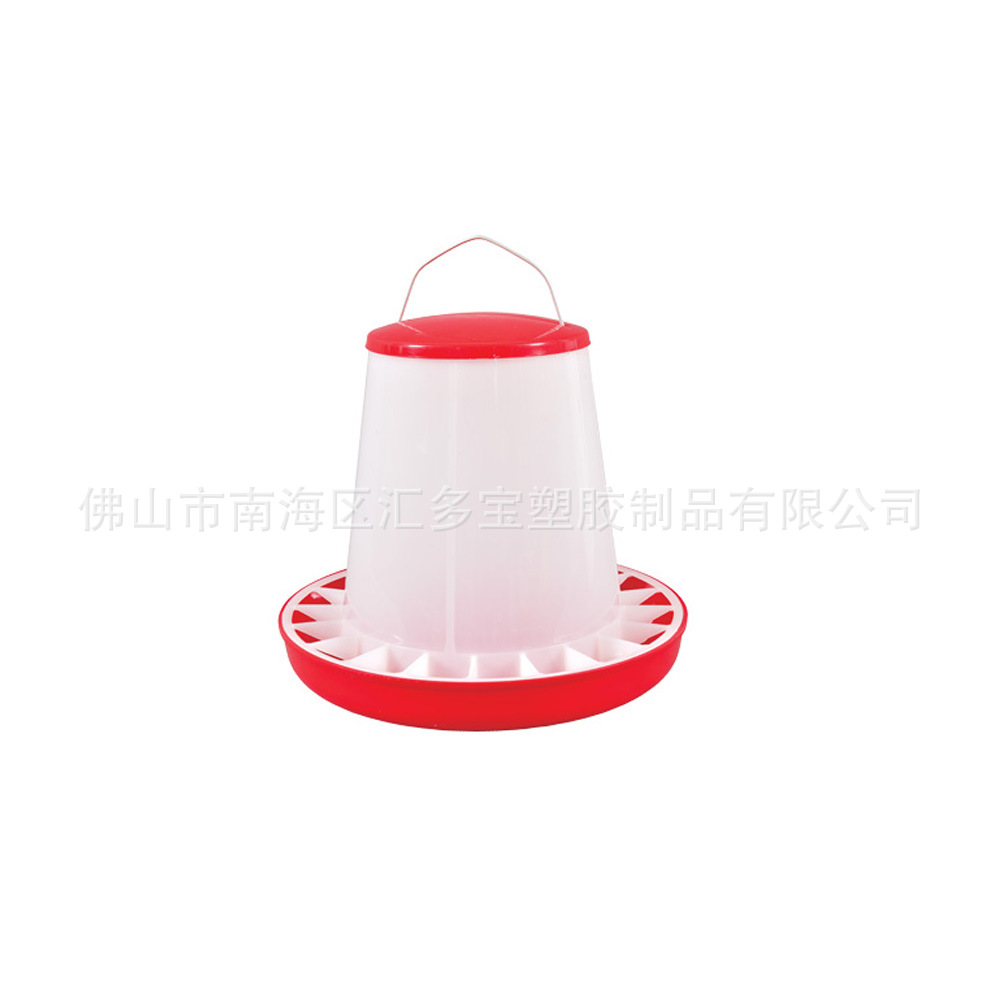 喂鸡料桶 塑胶料桶养殖设备 加厚2公斤塔式料桶 粤宝厂家批发