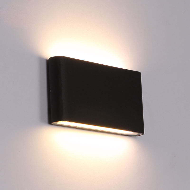 6W/12W LED lámpara de pared al aire libre impermeable lámpara de pared IP65 carga tesoro pasillo puerta principal patio lámpara de pared