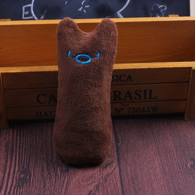 Plush mint toy, soft pet mini plush, 5 colors (blue, green, pink, yellow, brown)