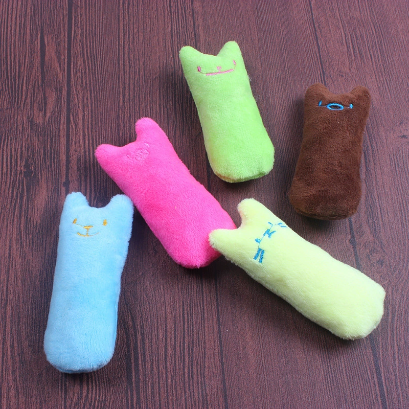 Plush mint toy, soft pet mini plush, 5 colors (blue, green, pink, yellow, brown)