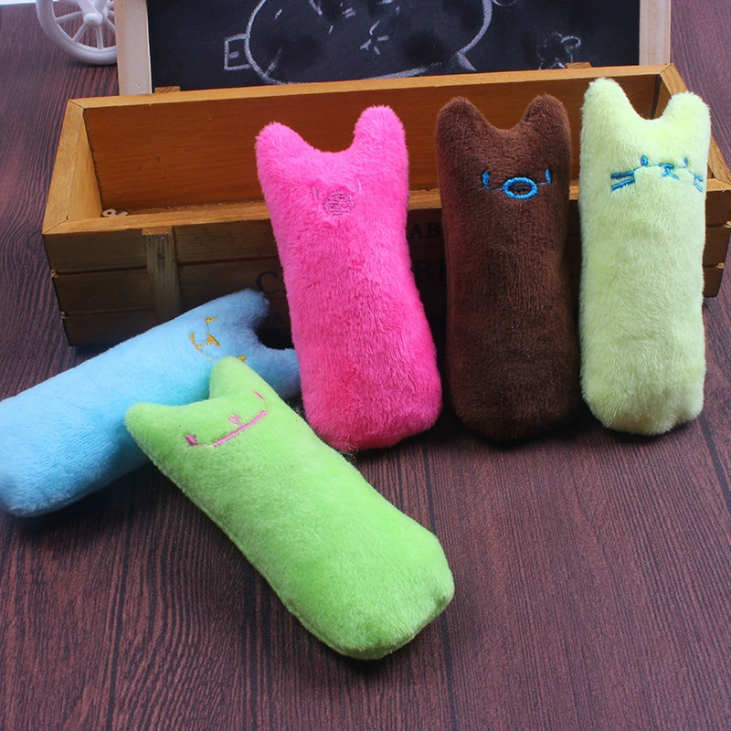 Plush mint toy, soft pet mini plush, 5 colors (blue, green, pink, yellow, brown)