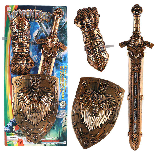 Amazon's new product Bronze weapon set combination Creative model simulation children's bow and arrow set
