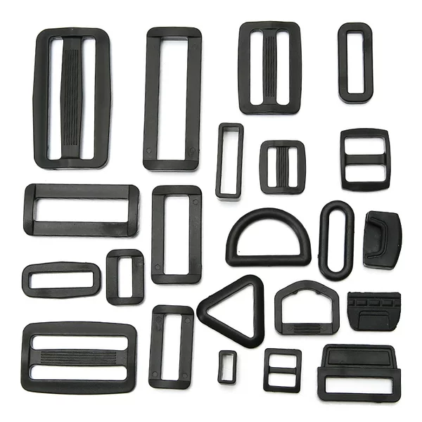 Factory stock luggage accessories plastic Japanese buckle plastic adjustment buckle strap three-gear adjustment buckle
