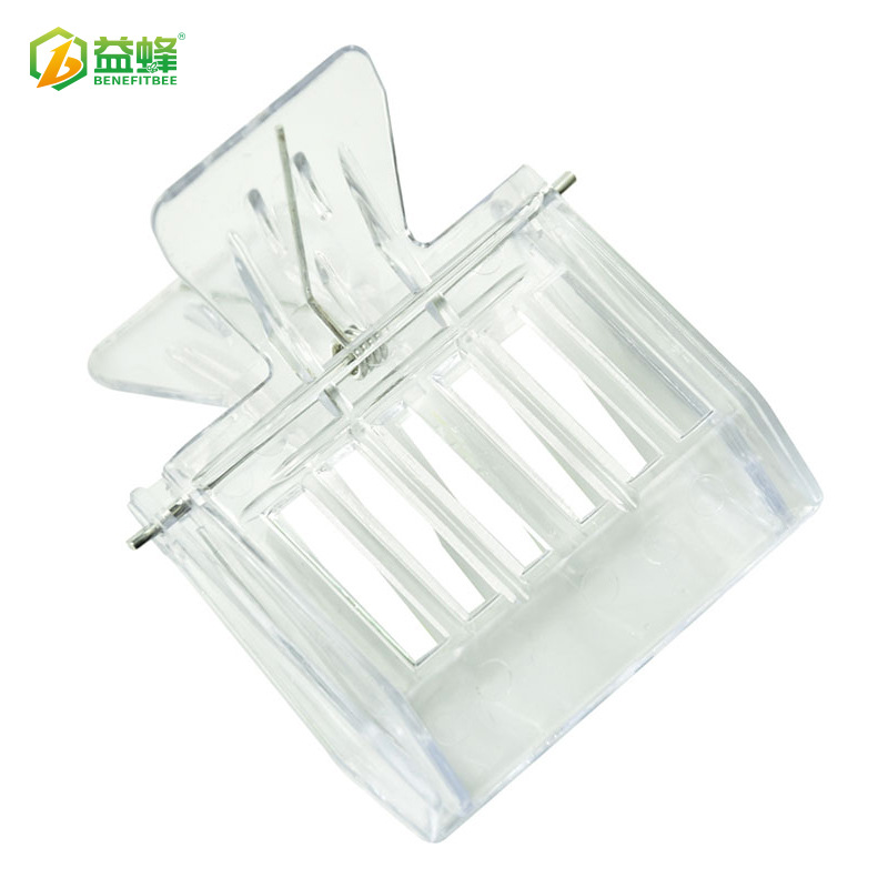 养蜂工具书夹式囚王笼  蜜蜂塑料控王器 蜂王夹子PC 直销供应蜂笼