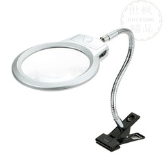 Desk lamp 107MM magnifying hose led magnifying glass with lamp tube beauty manicure magnifying glass 15122-2B
