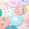 Cute handheld small mirror, Birthday gift, Korean style, wholesale