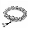 Retro -cold air, six characters, Six words Thai silver Buddha beads men and women are domineering by couple bracelet manufacturers a generation