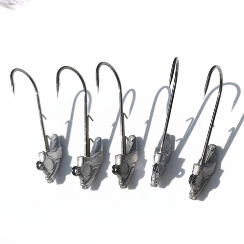 Root fishing anti-bottom hanging fish head hook lead hook fishing hook lead products metal bait lure lead hook 5g7g 