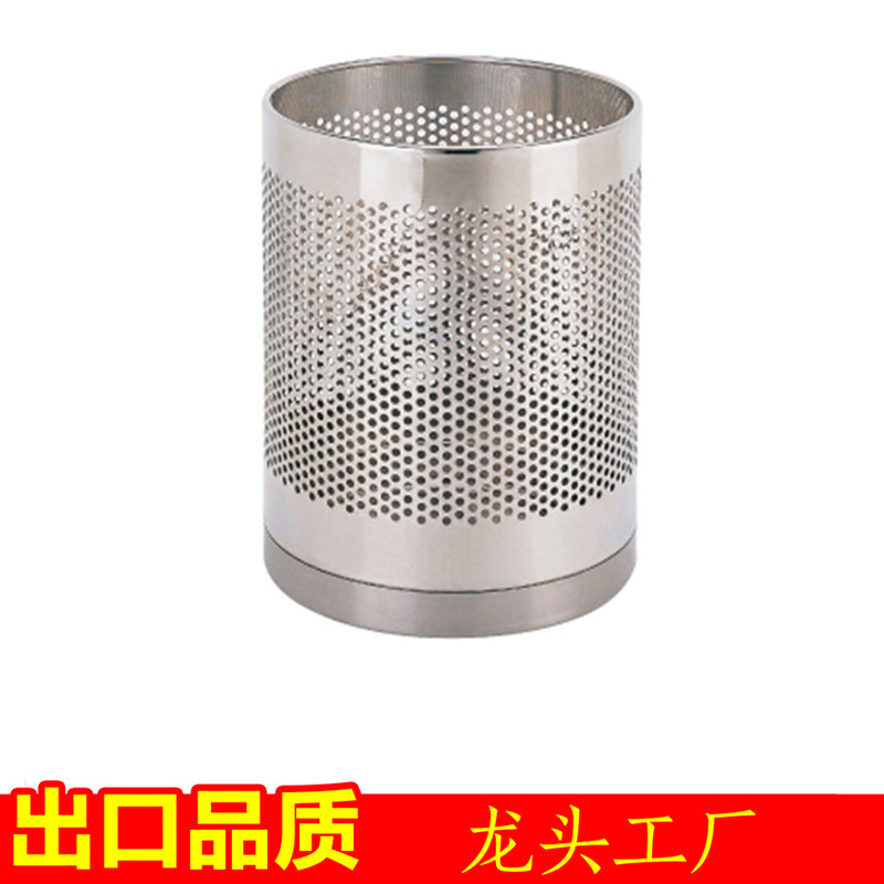 Special price net barrel single-layer room barrel hotel trash can black paint stainless steel oval room flame retardant barrel Special price net barrel single-layer room barrel hotel trash can black paint stainless steel oval room flame retardant barrel
