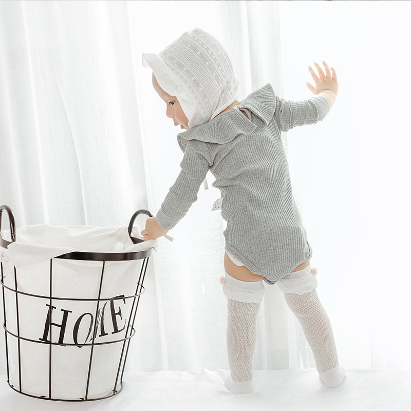 Calcetines de bebé calcetines altos delgados de malla de verano calcetines de encaje para niñas calcetines largos anti-mosquito para bebés sobre los calcetines de la rodilla al por mayor