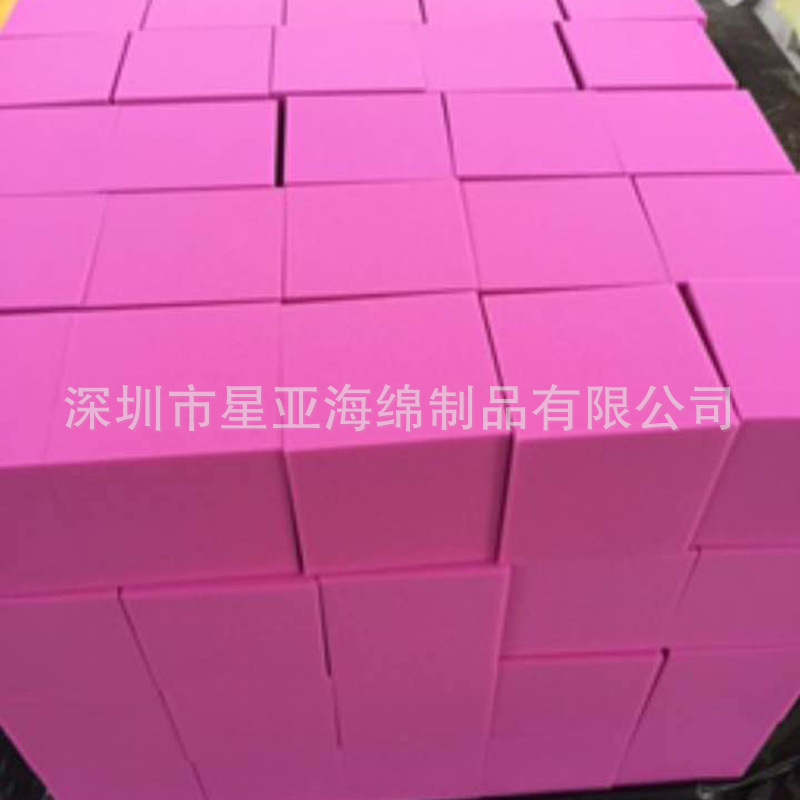 跳跳床防摔防磕碰海绵块25D高性回弹材料蹦床豆腐块彩虹色定 制