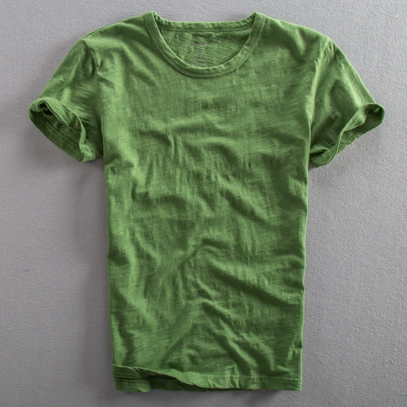 Men's thin breathable cotton T-shirt