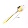 Spoon stainless steel, dessert coffee mixing stick, flowered