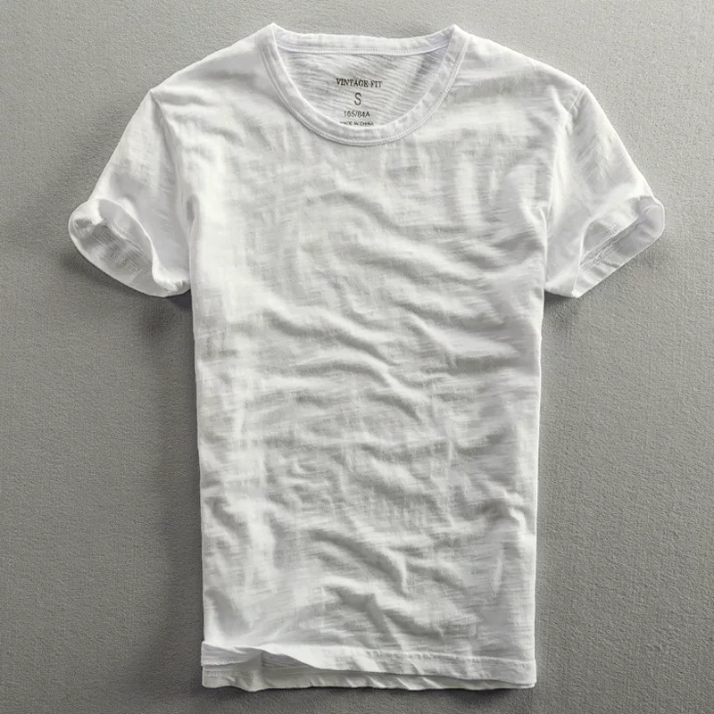 Men's thin breathable cotton T-shirt