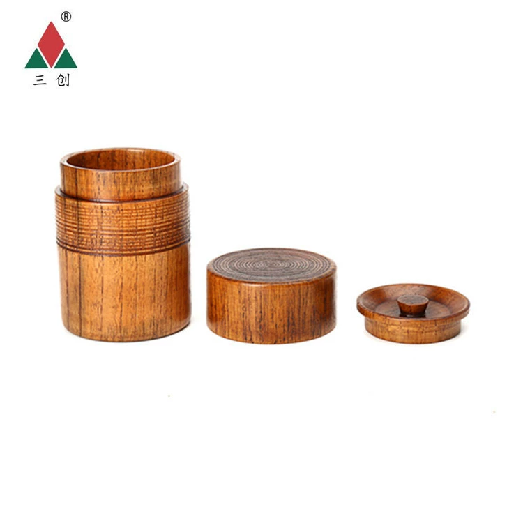 三创 Creative wooden tea set, tea cup, teapot, 3 piece set