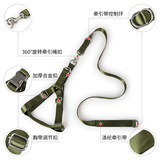 Spot Wholesale Big Dog с сплавной пряжкой и спиной привела к веревке Золотая обернутая овчарка с большими собаками