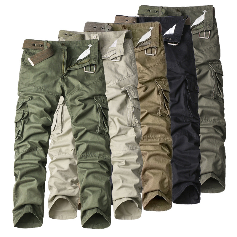 Spot wholesale cotton multi-pocket outdoor overalls men's pants cross-border e-commerce hot selling a generation of hair