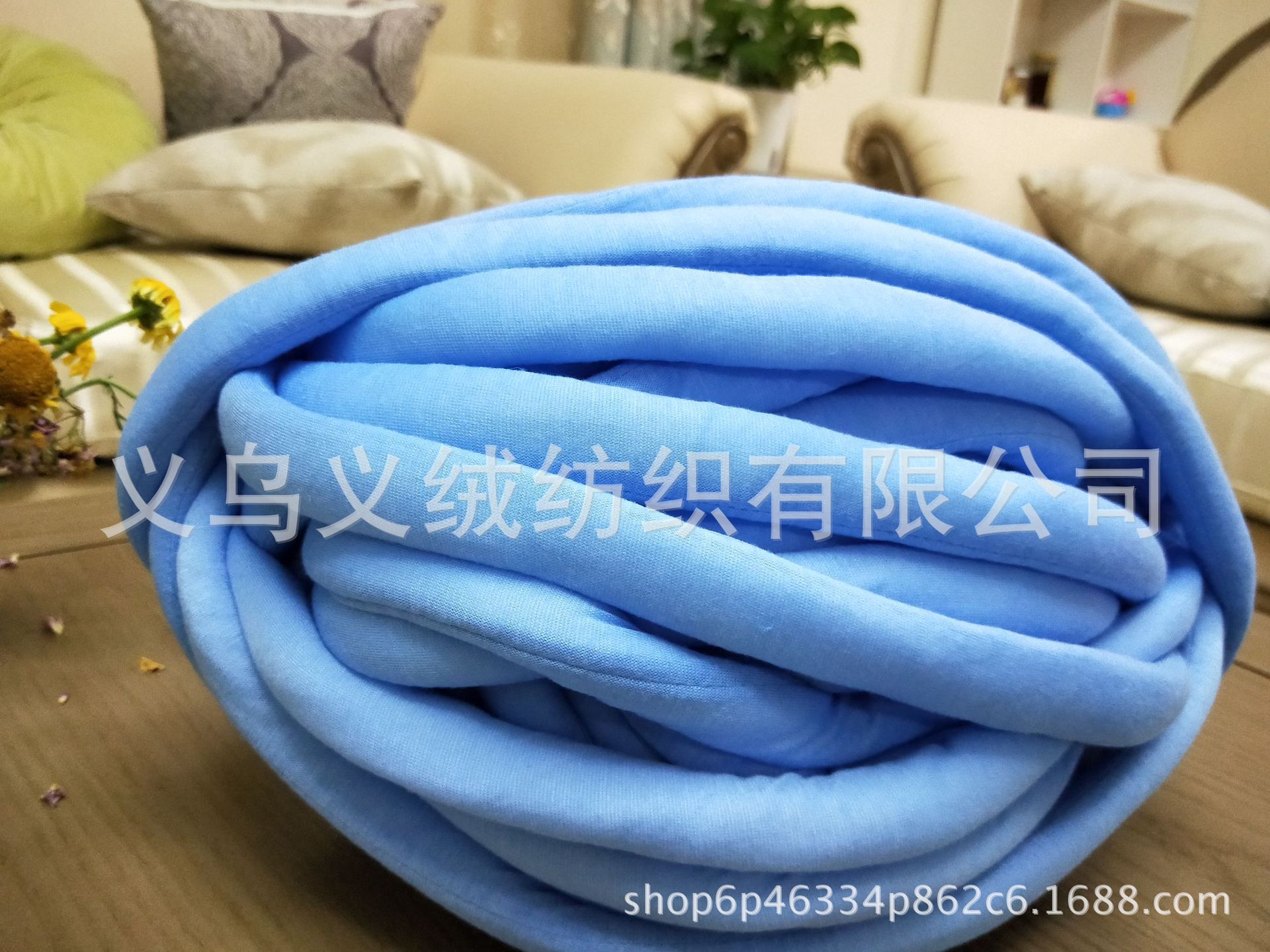 2,5 cm hilo de relleno hilo de algodón hilo de hielo Isla de lana hilo de tela tejido a mano circunferencia de la cama gato nido manta hilo tejido a mano lana gruesa