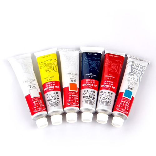 Winsor & Newton 45ml oil paint 170ml large tube titanium white red and black painter's special single oil paint